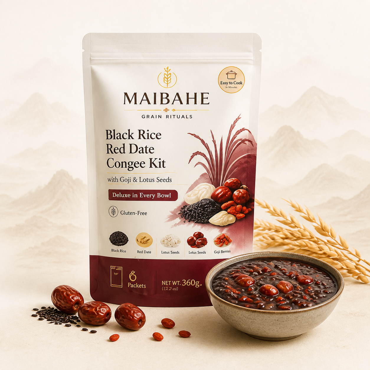 Black Rice & Red Date Congee Kit